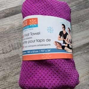 NWT Bodico Non-Slip Yoga Mat Towel - Purple/Pink